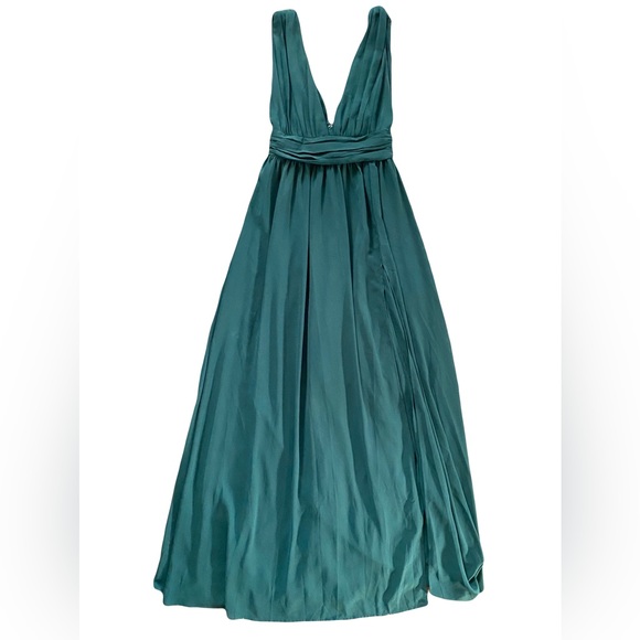 lulus heavenly hues forest green maxi dress - Picture 2 of 5